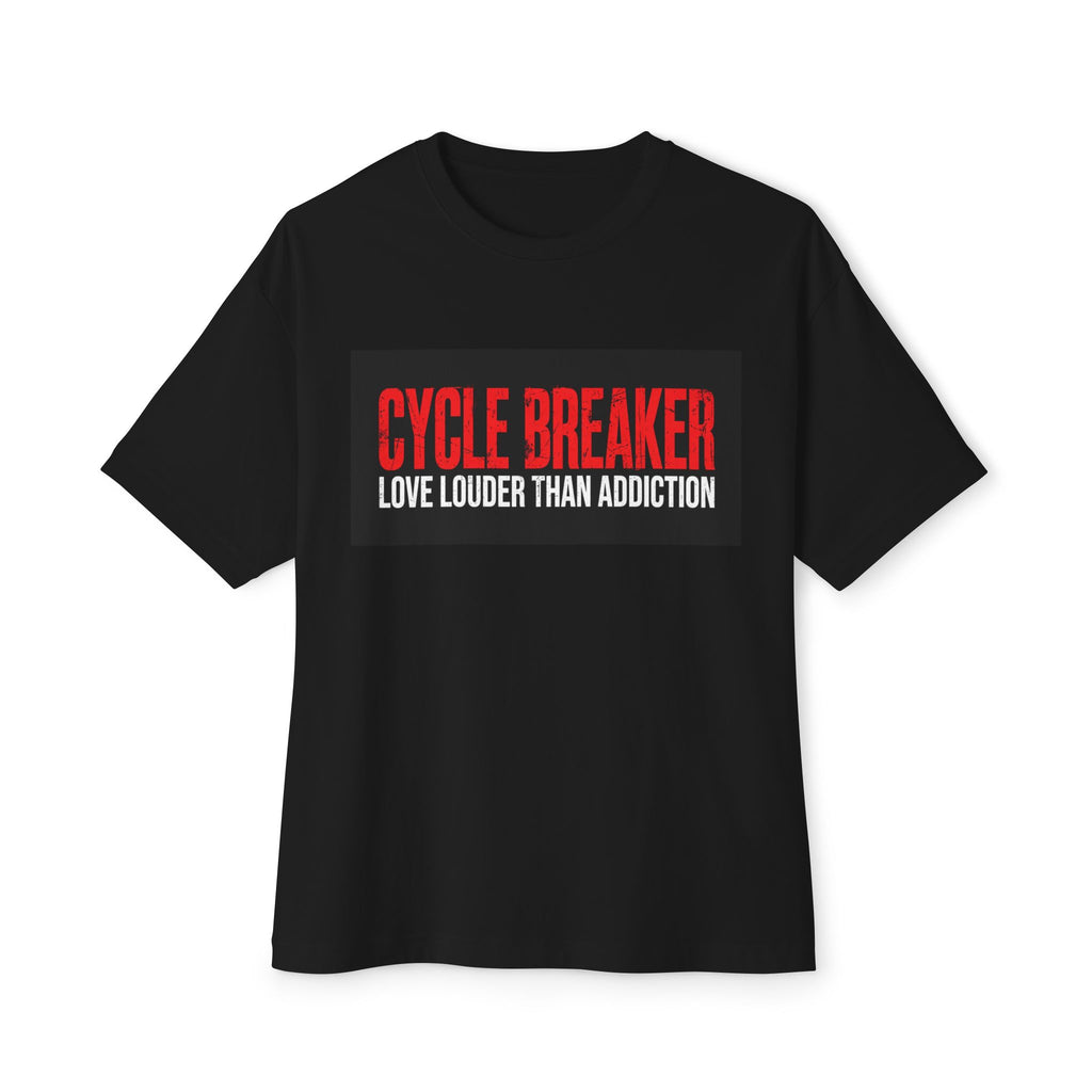 Cycle Breaker Love Louder Than Addiction T-Shirt | Recovery Awareness Tee